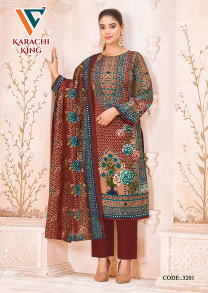 Karachi King Vol 32 Vandana Creation Cotton Pant Style Suits Exporter