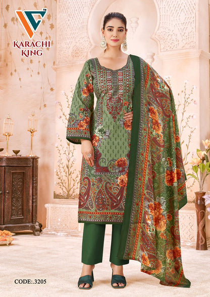 Karachi King Vol 32 Vandana Creation Cotton Pant Style Suits Exporter