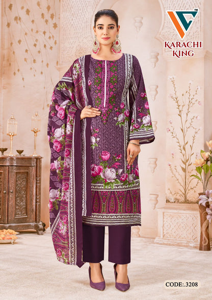 Karachi King Vol 32 Vandana Creation Cotton Pant Style Suits Exporter