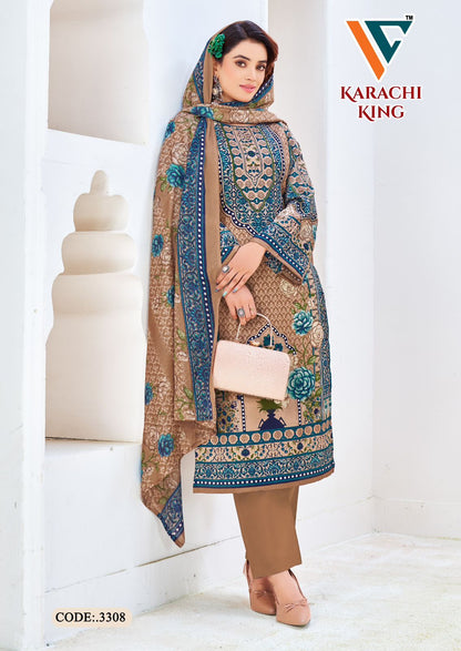 Karachi King Vol 33 Vandana Creation Cotton Pant Style Suits Exporter Gujarat