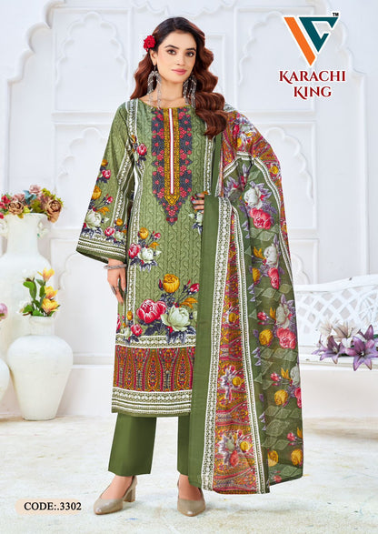 Karachi King Vol 33 Vandana Creation Cotton Pant Style Suits Exporter Gujarat