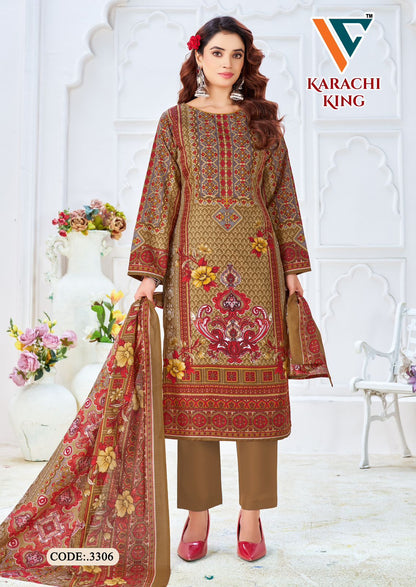 Karachi King Vol 33 Vandana Creation Cotton Pant Style Suits Exporter Gujarat