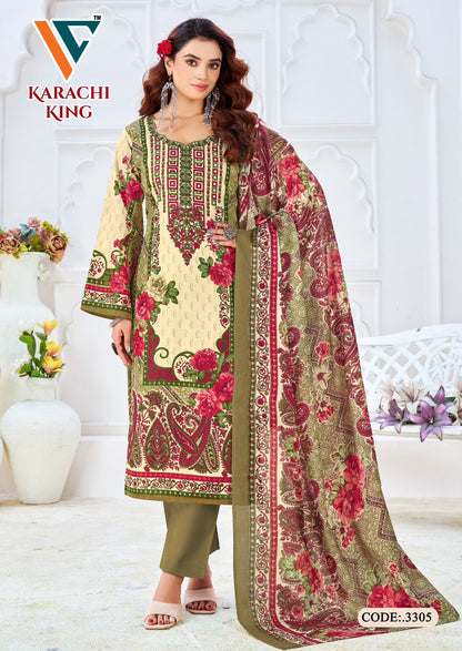 Karachi King Vol 33 Vandana Creation Cotton Pant Style Suits Exporter Gujarat