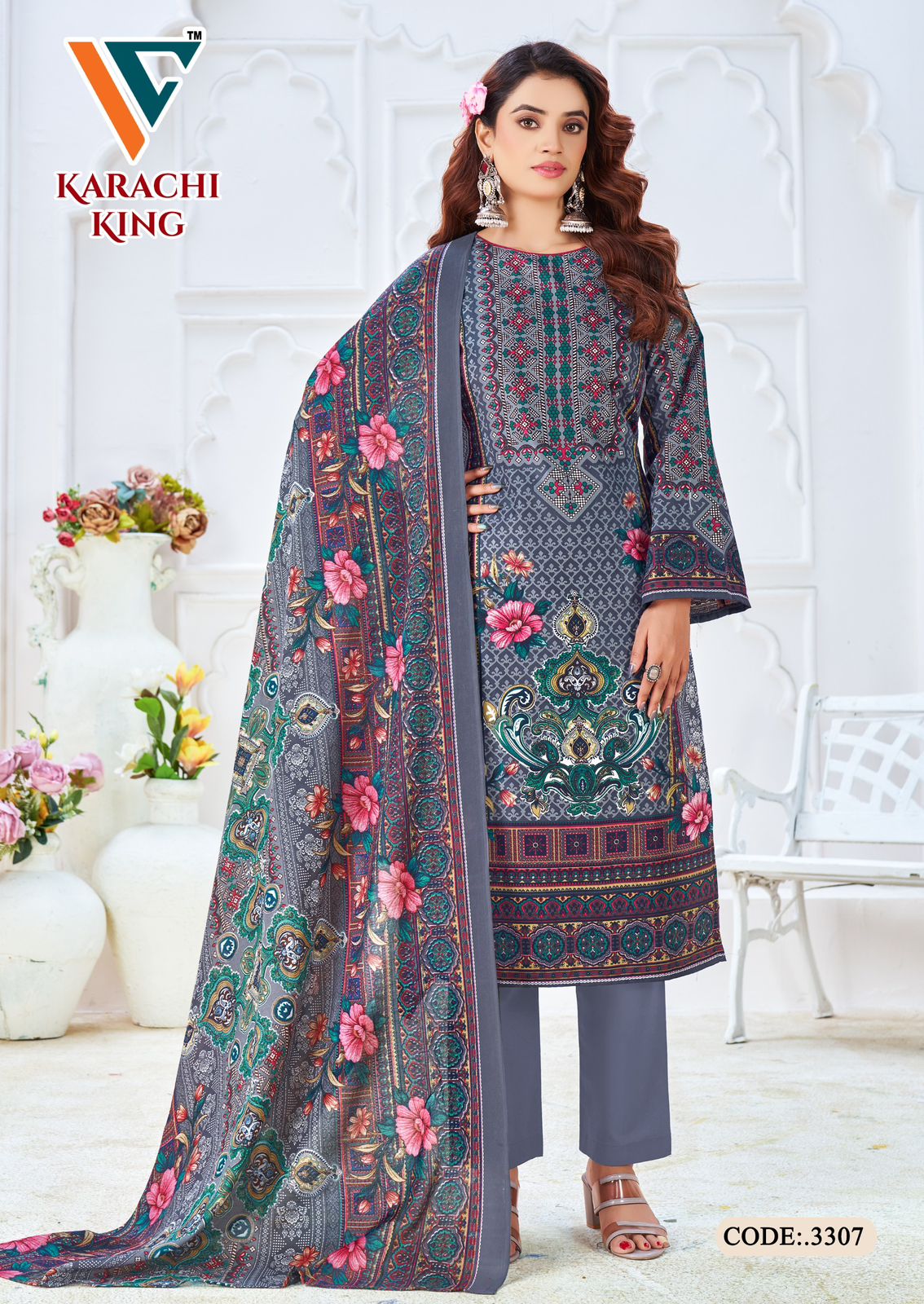 Karachi King Vol 33 Vandana Creation Cotton Pant Style Suits Exporter Gujarat