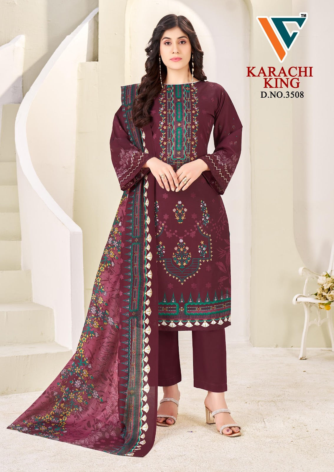 Karachi King Vol 35 Vandana Creation Cotton Pant Style Suits Wholesaler India