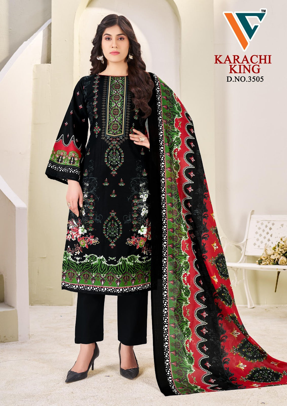 Karachi King Vol 35 Vandana Creation Cotton Pant Style Suits Wholesaler India