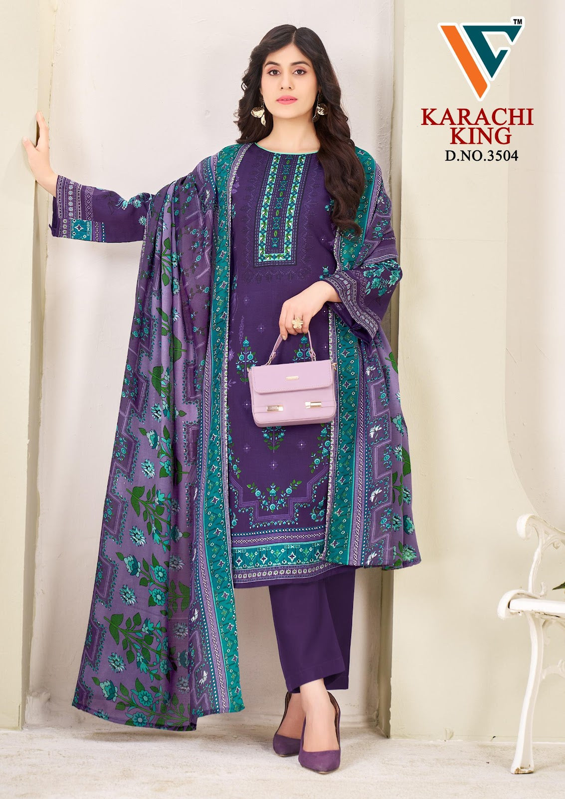 Karachi King Vol 35 Vandana Creation Cotton Pant Style Suits Wholesaler India