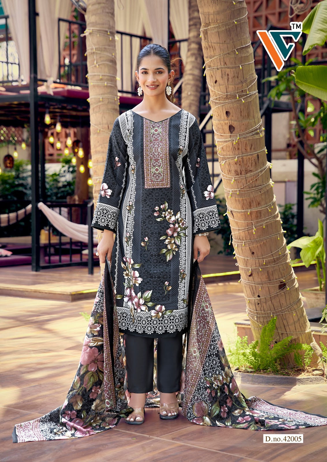 Karachi King Vol 42 Vandana Creation Mix Cotton Karachi Salwar Suits Supplier Gujarat