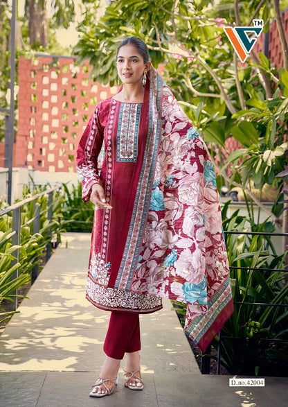 Karachi King Vol 42 Vandana Creation Mix Cotton Karachi Salwar Suits Supplier Gujarat