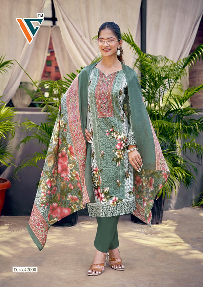 Karachi King Vol 42 Vandana Creation Mix Cotton Karachi Salwar Suits Supplier Gujarat