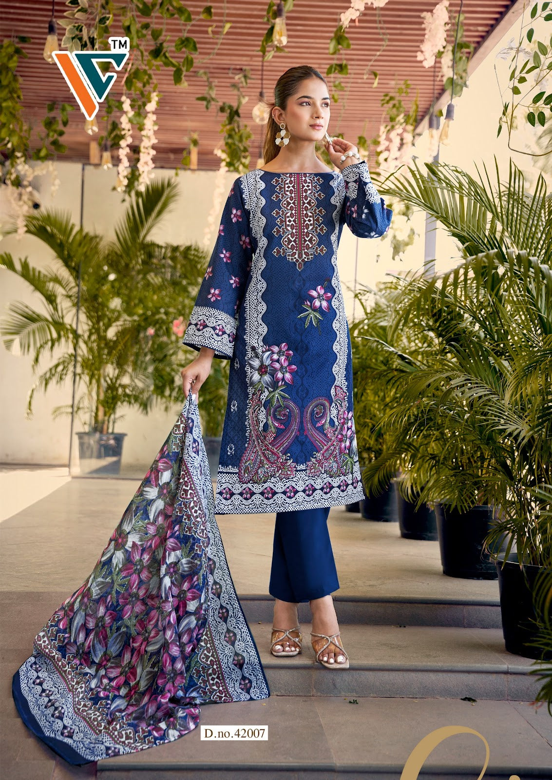 Karachi King Vol 42 Vandana Creation Mix Cotton Karachi Salwar Suits Supplier Gujarat