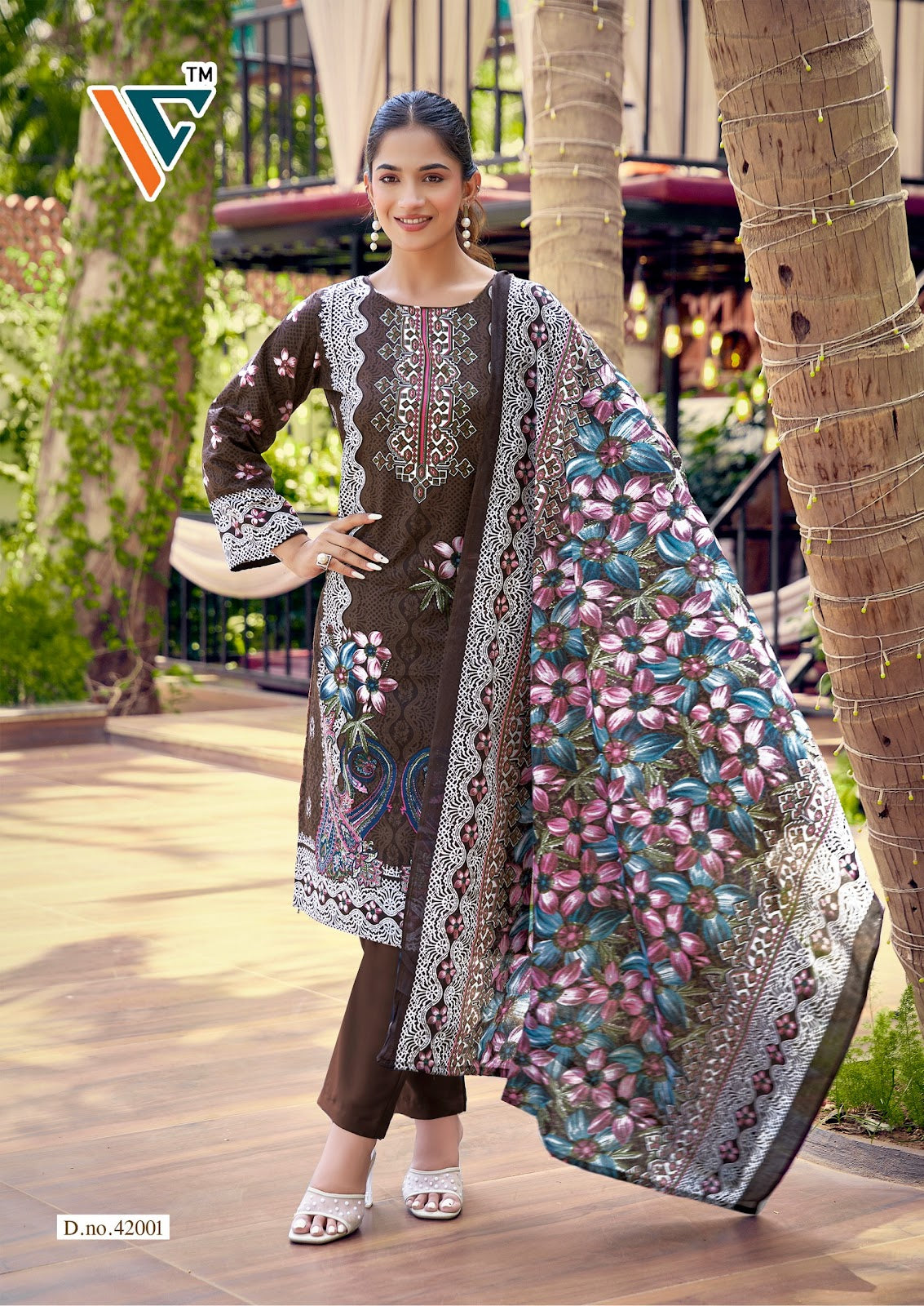 Karachi King Vol 42 Vandana Creation Mix Cotton Karachi Salwar Suits Supplier Gujarat