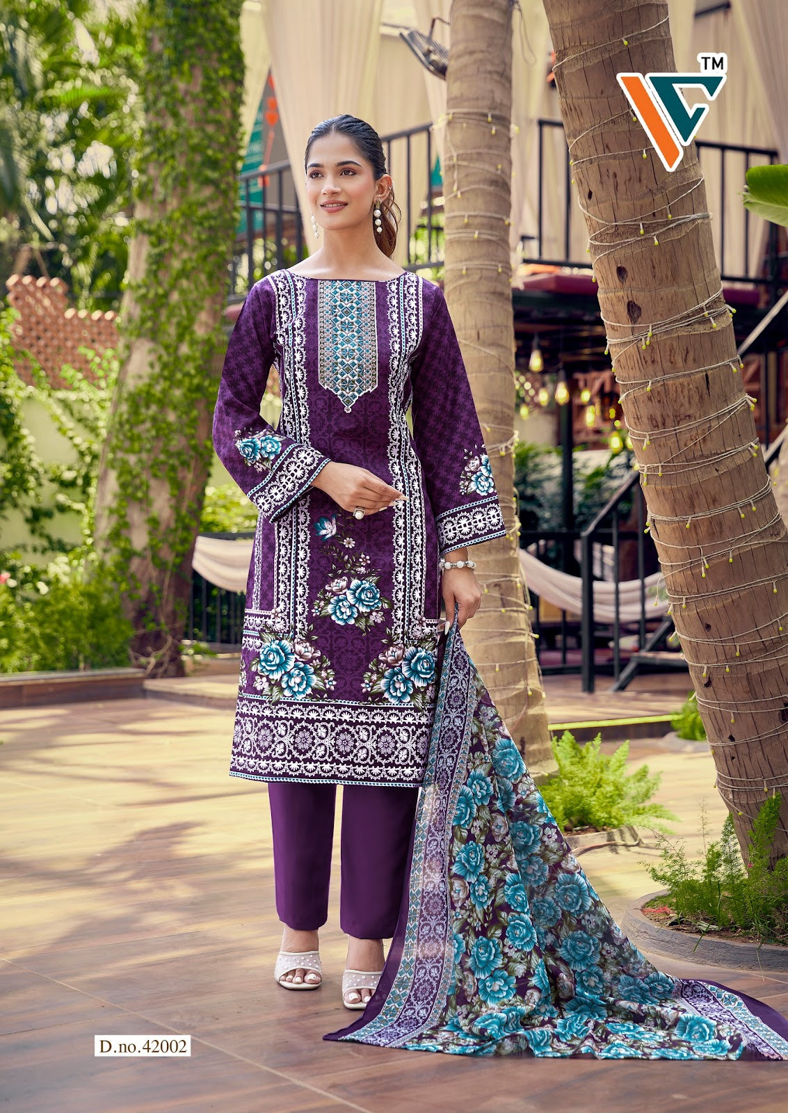 Karachi King Vol 42 Vandana Creation Mix Cotton Karachi Salwar Suits Supplier Gujarat