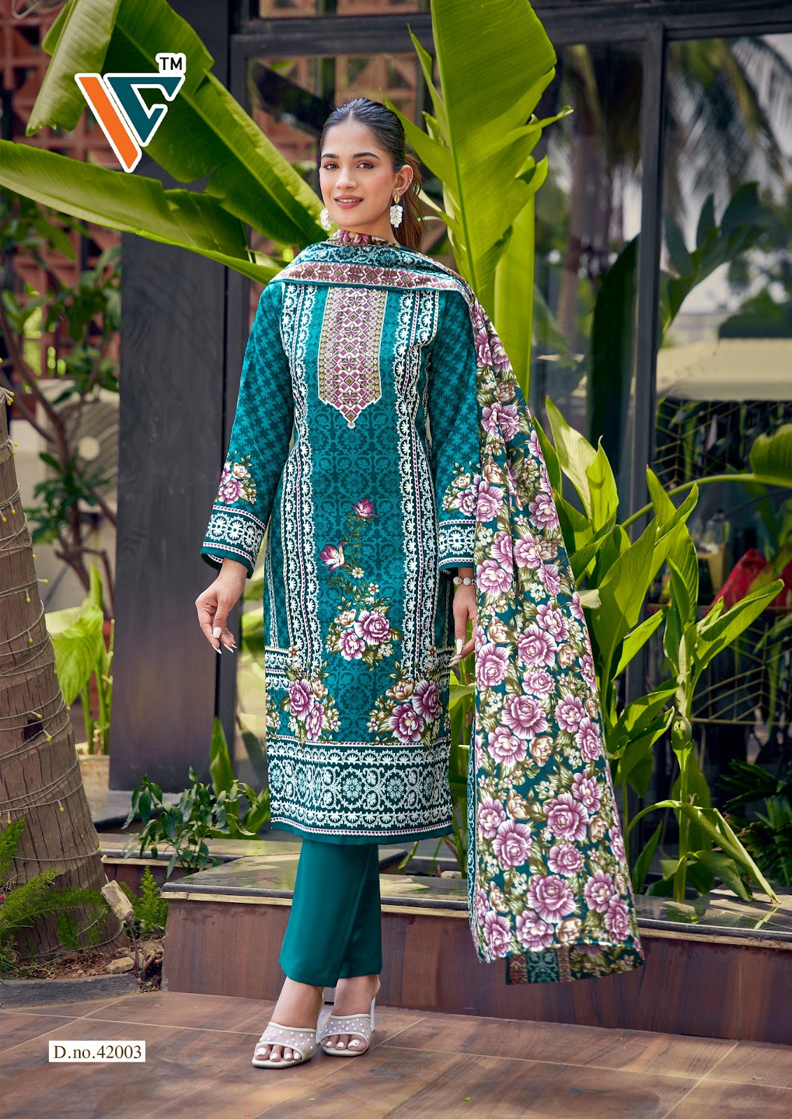 Karachi King Vol 42 Vandana Creation Mix Cotton Karachi Salwar Suits Supplier Gujarat
