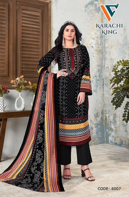 Karachi King Vol 6 Vandana Creation Cotton Pant Style Suits Supplier