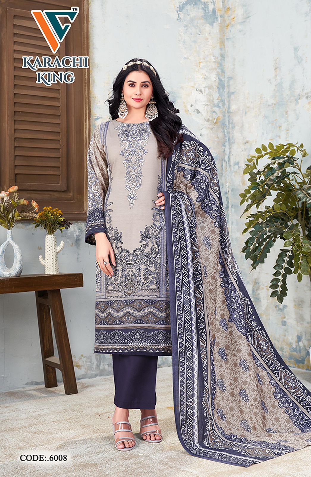 Karachi King Vol 6 Vandana Creation Cotton Pant Style Suits Supplier