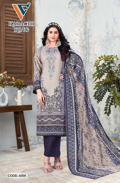 Karachi King Vol 6 Vandana Creation Cotton Pant Style Suits Supplier