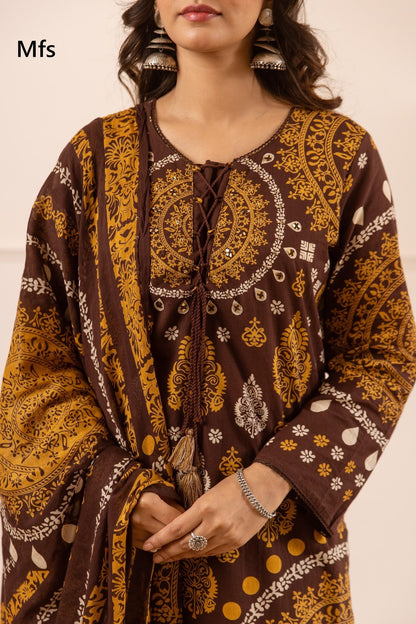 Karachi Style 040926 Mfs Cotton Readymade Plazzo Style Suits Wholesaler