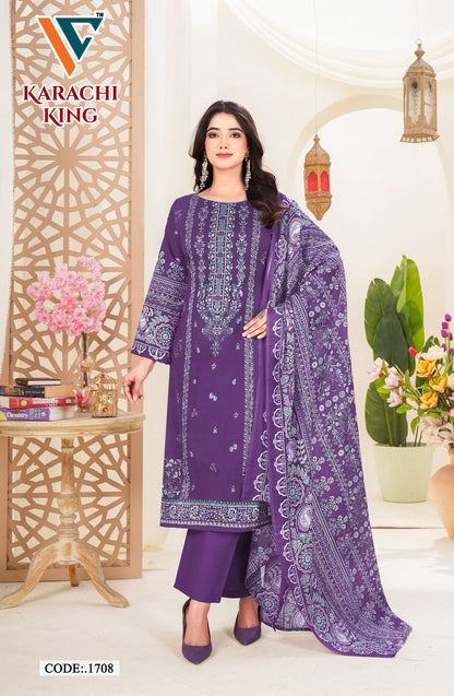 Karachi? King Vol-17 Vandana Creation Cotton Pant Style Suits Manufacturer