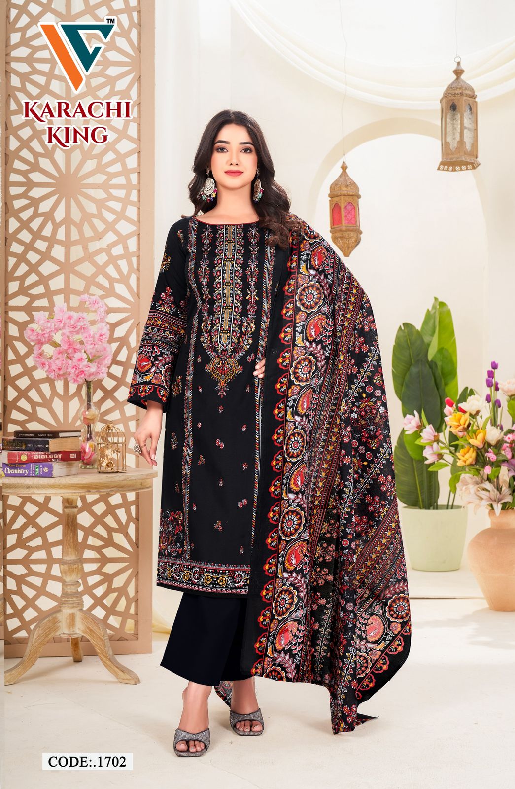 Karachi? King Vol-17 Vandana Creation Cotton Pant Style Suits Manufacturer