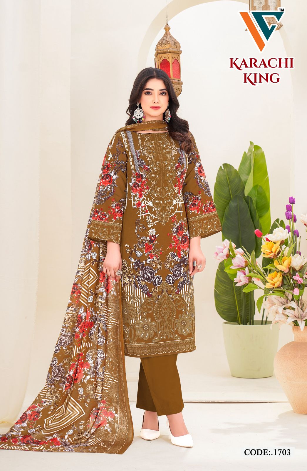 Karachi? King Vol-17 Vandana Creation Cotton Pant Style Suits Manufacturer