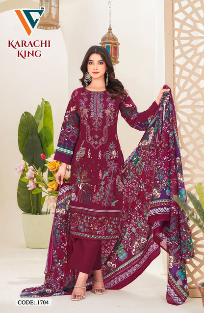 Karachi? King Vol-17 Vandana Creation Cotton Pant Style Suits Manufacturer