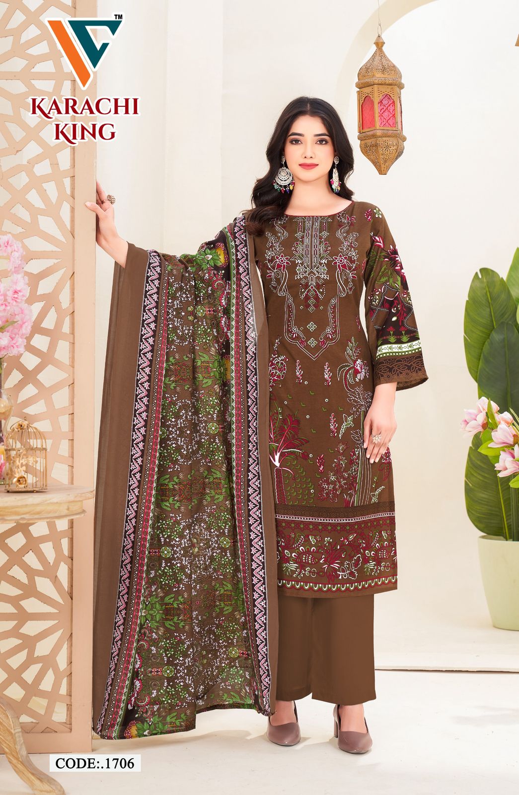 Karachi? King Vol-17 Vandana Creation Cotton Pant Style Suits Manufacturer