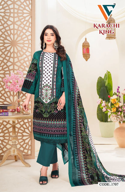 Karachi? King Vol-17 Vandana Creation Cotton Pant Style Suits Manufacturer