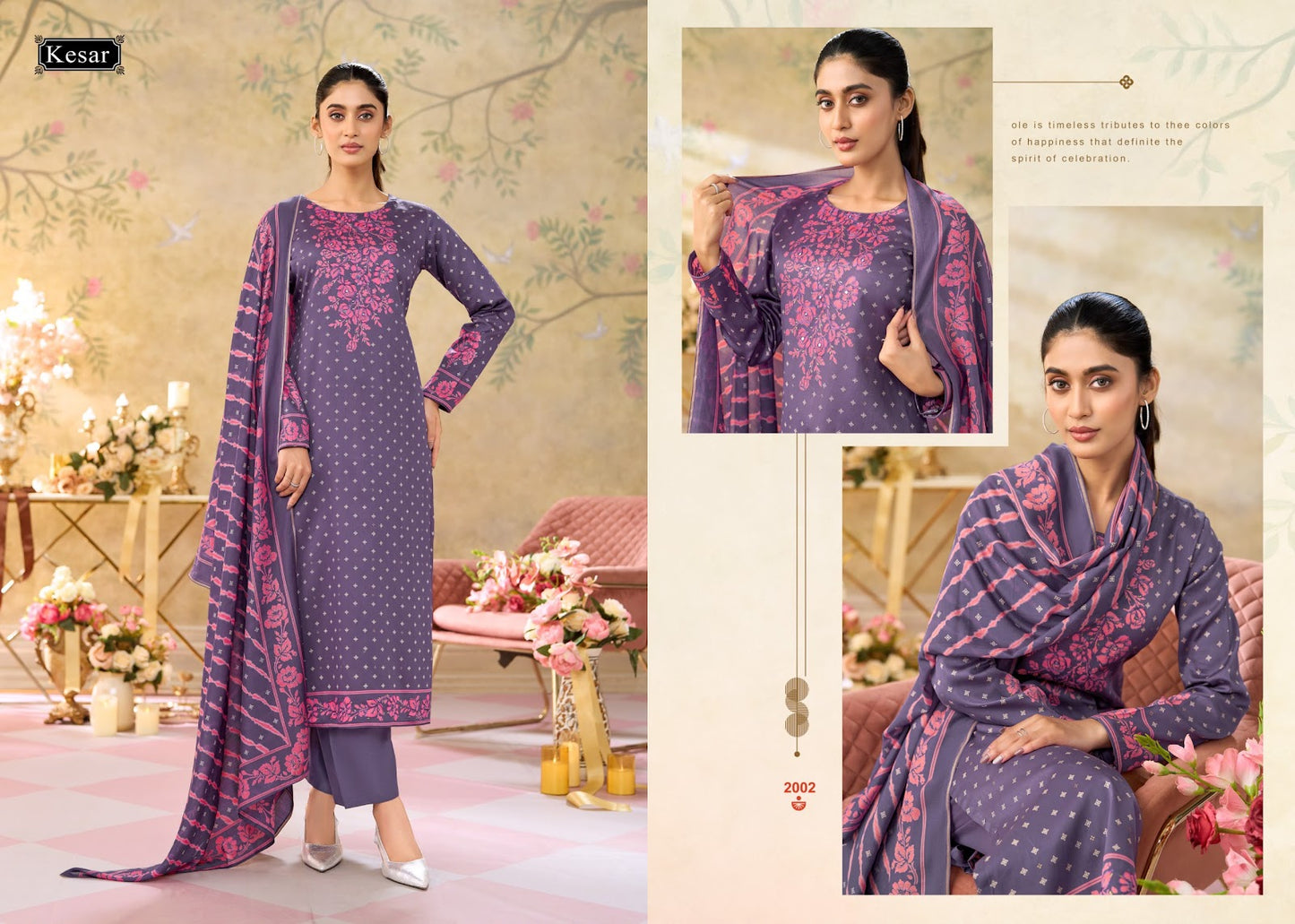 Kareena 637 Kesar Jam Satin Karachi Salwar Suits Wholesaler Gujarat