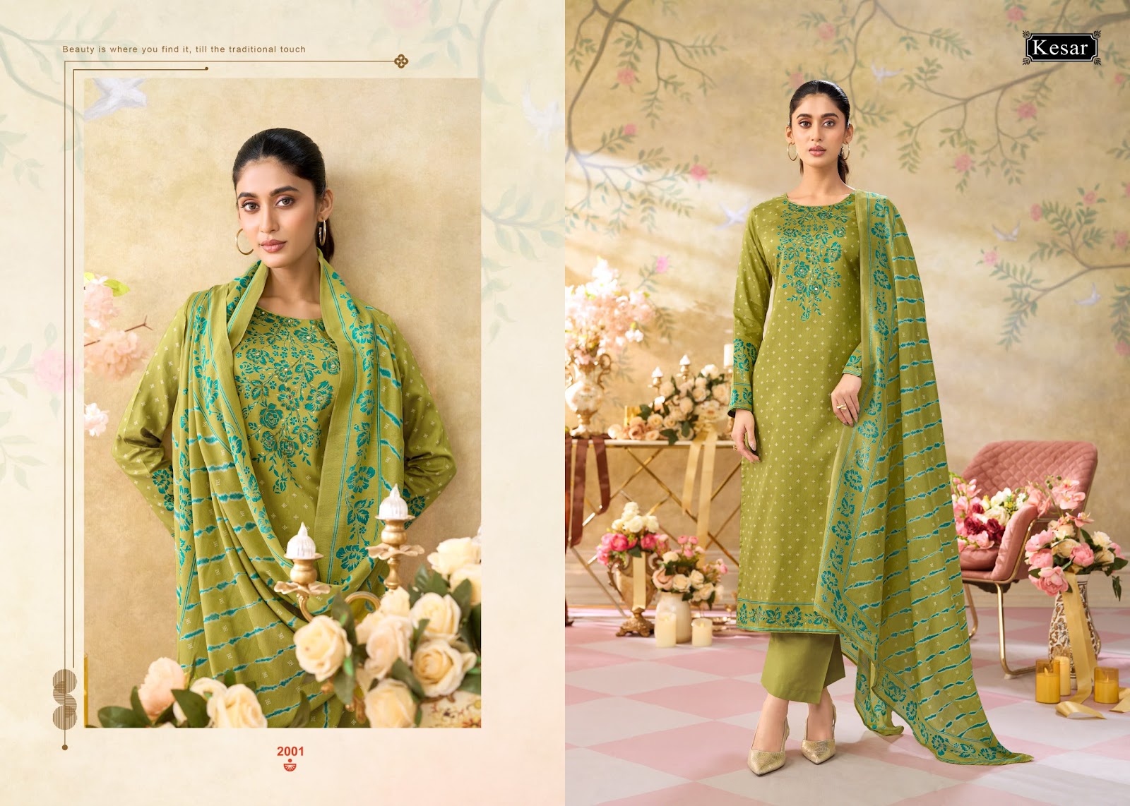 Kareena 637 Kesar Jam Satin Karachi Salwar Suits Wholesaler Gujarat