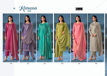 Kareena 638 Kesar Jam Satin Karachi Salwar Suits Exporter Gujarat