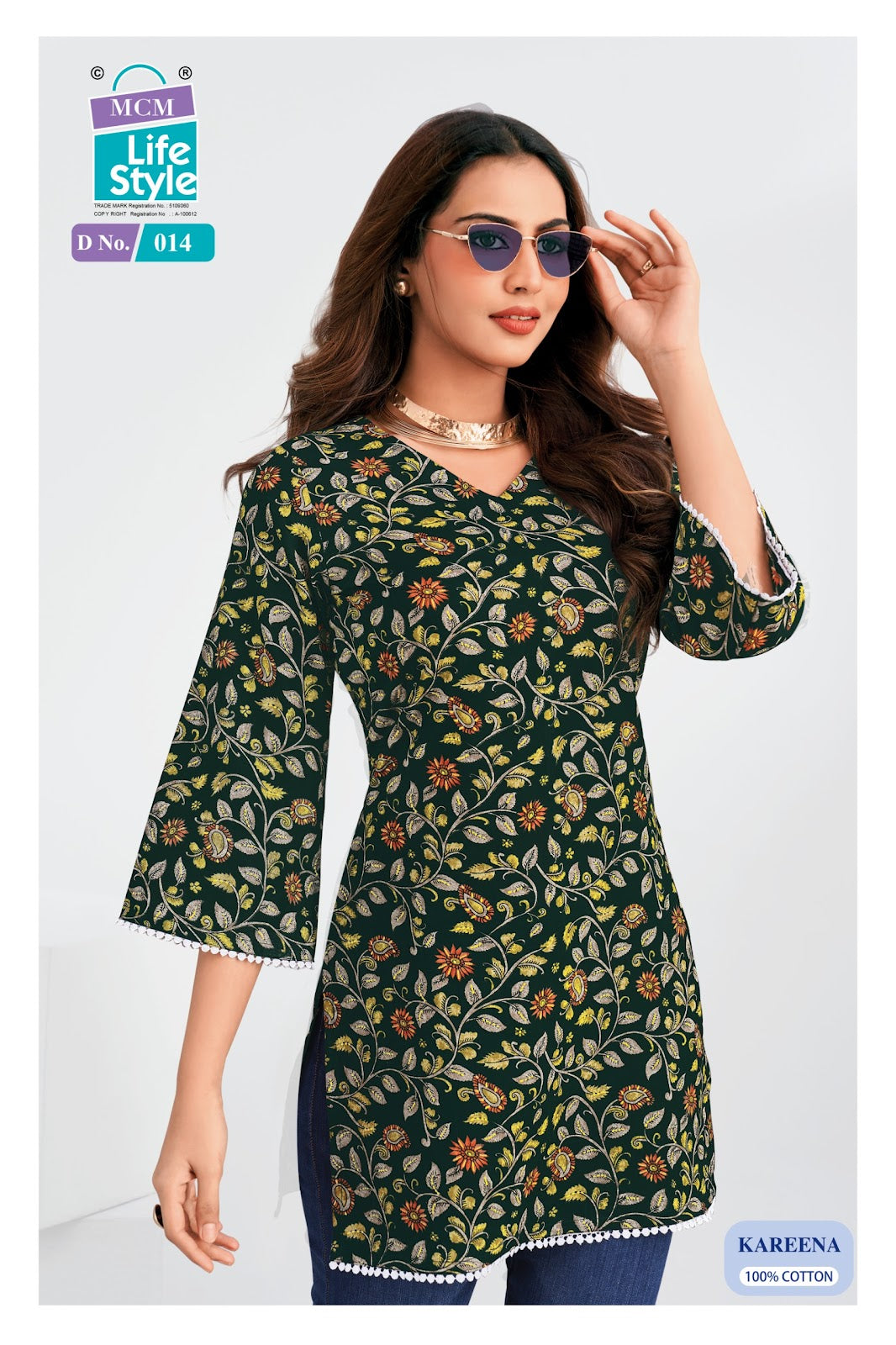 Kareena Mcm Lifestyle Cotton Short Kurtis Manufacturer