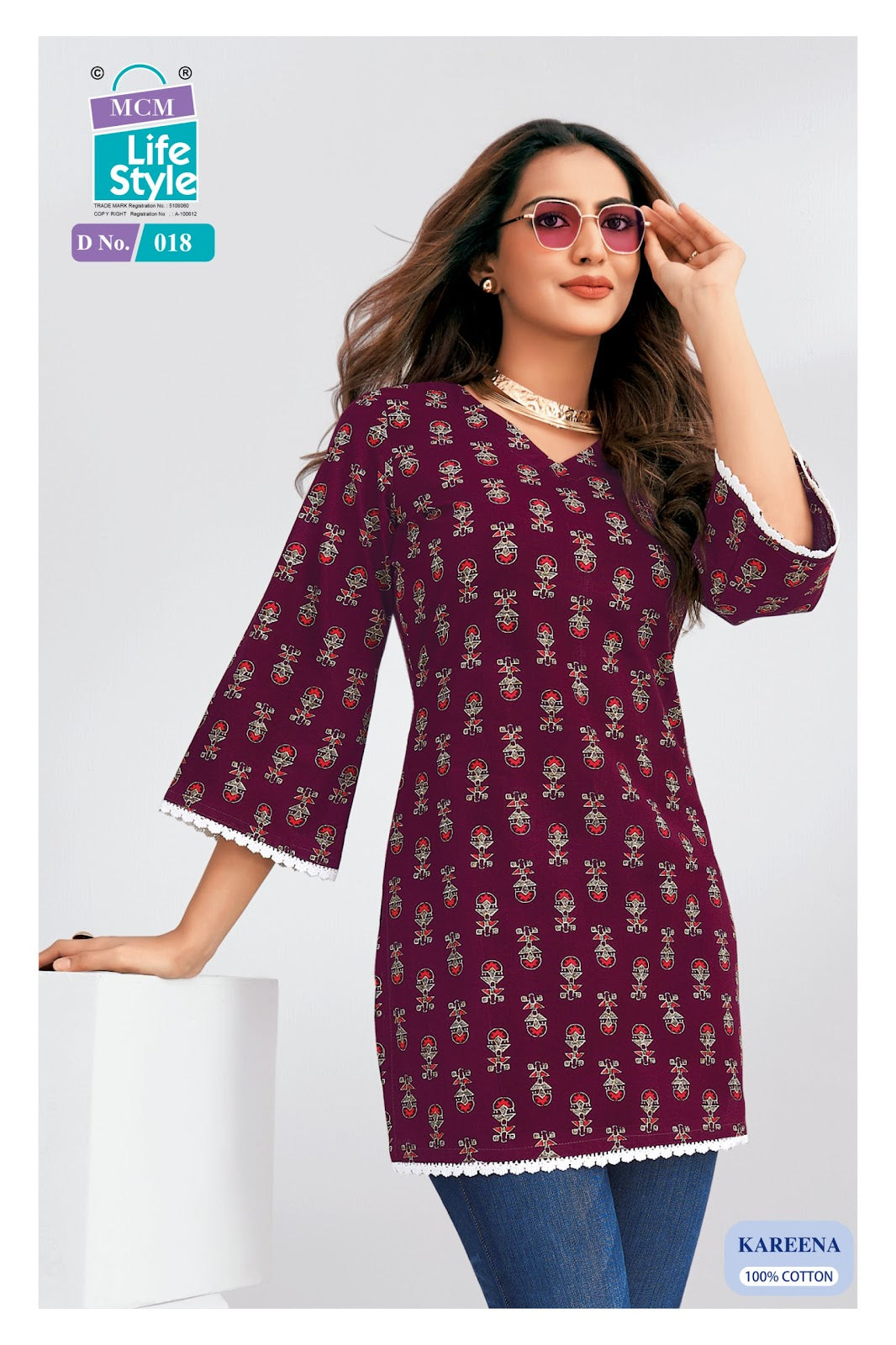 Kareena Mcm Lifestyle Cotton Short Kurtis Manufacturer