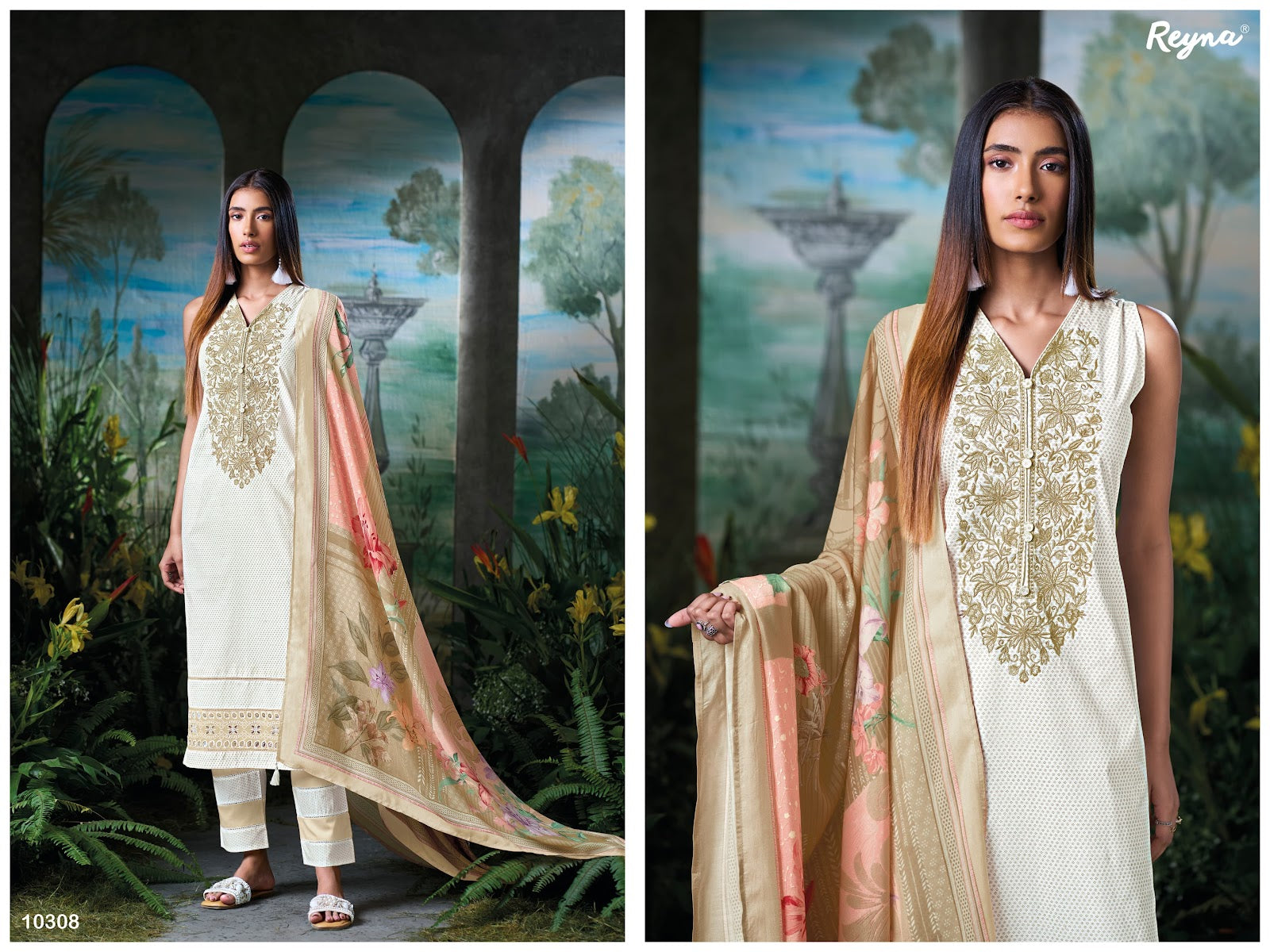 Kareena Reyna Cotton Pant Style Suits Exporter