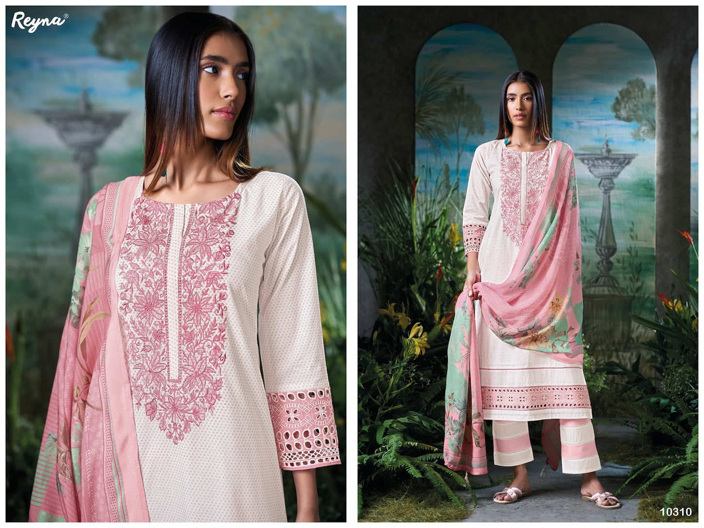 Kareena Reyna Cotton Pant Style Suits Exporter