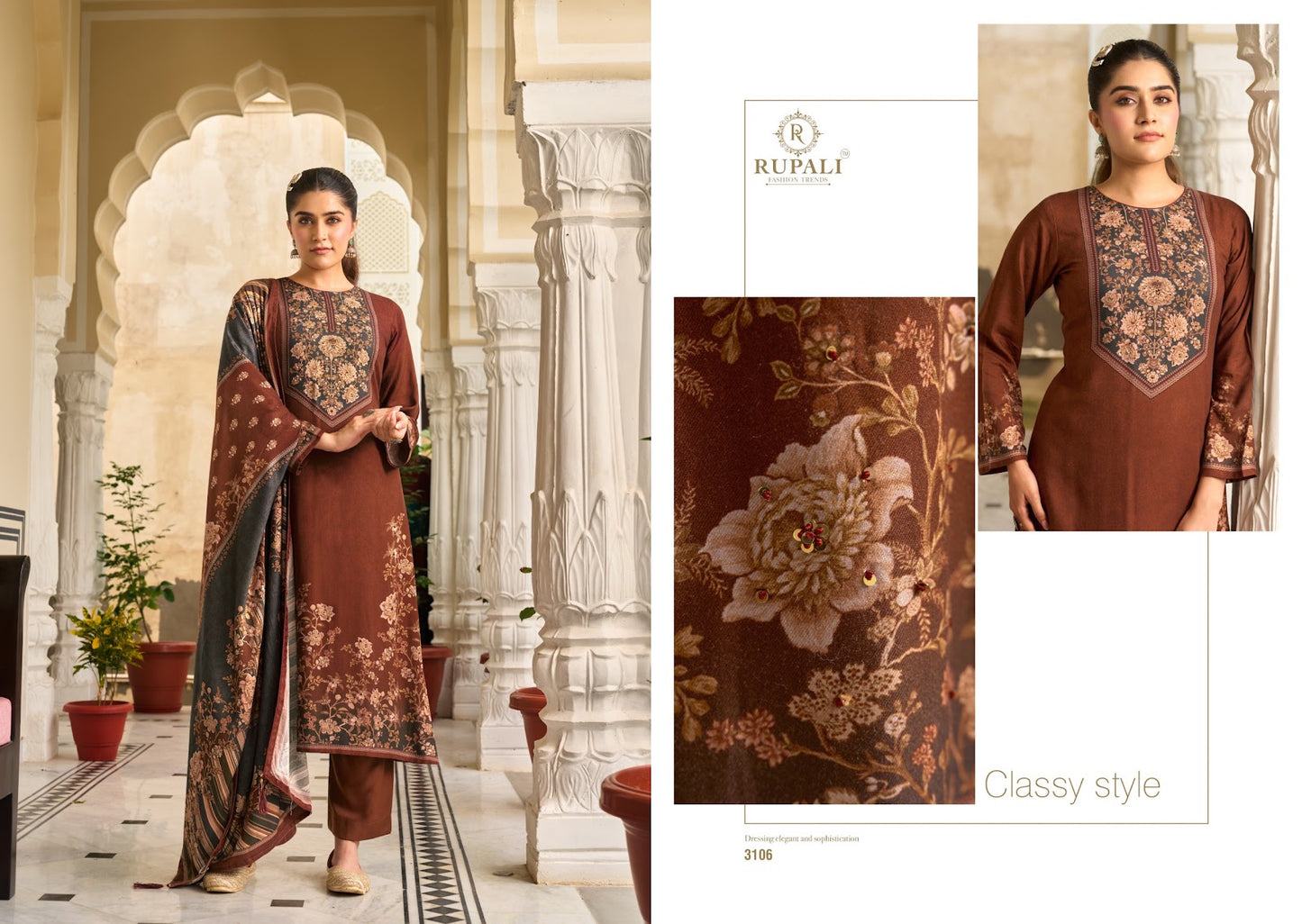 Kareena Rupali Pashmina Suits Exporter Ahmedabad