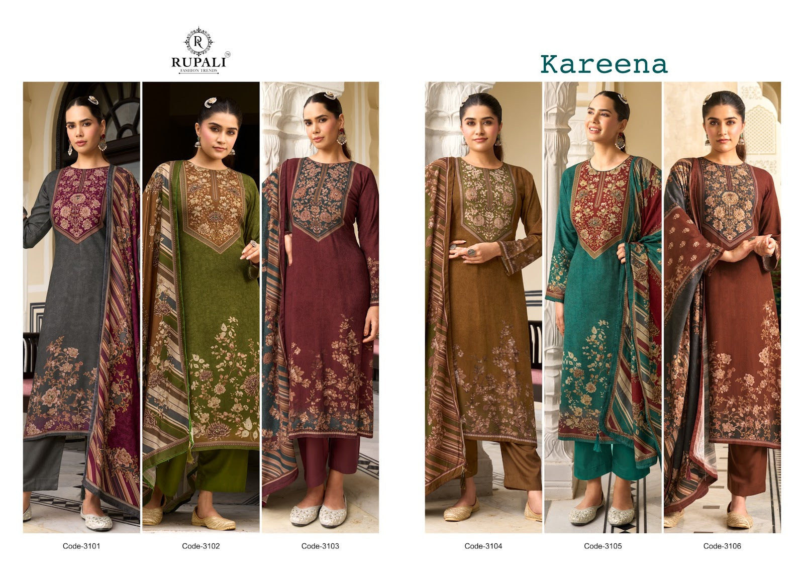 Kareena Rupali Pashmina Suits Exporter Ahmedabad