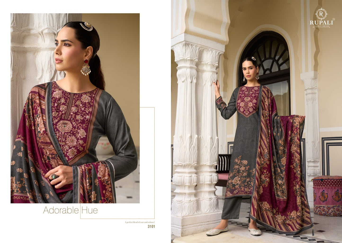 Kareena Rupali Pashmina Suits Exporter Ahmedabad