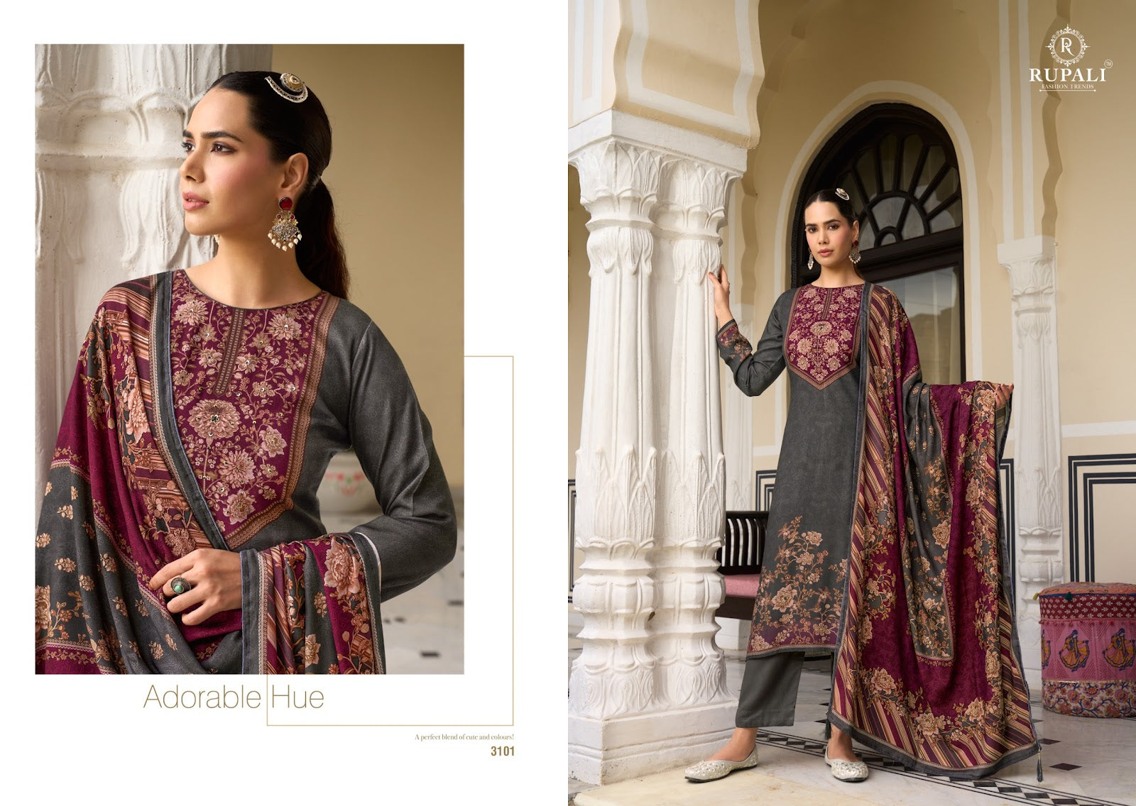 Kareena Rupali Pashmina Suits Exporter Ahmedabad