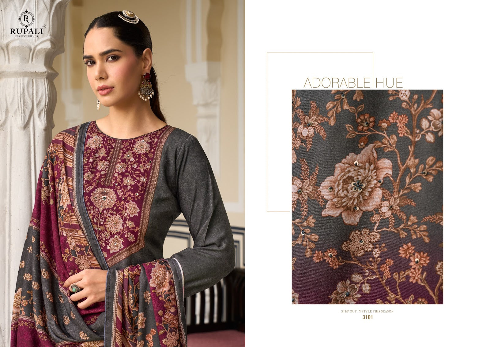 Kareena Rupali Pashmina Suits Exporter Ahmedabad