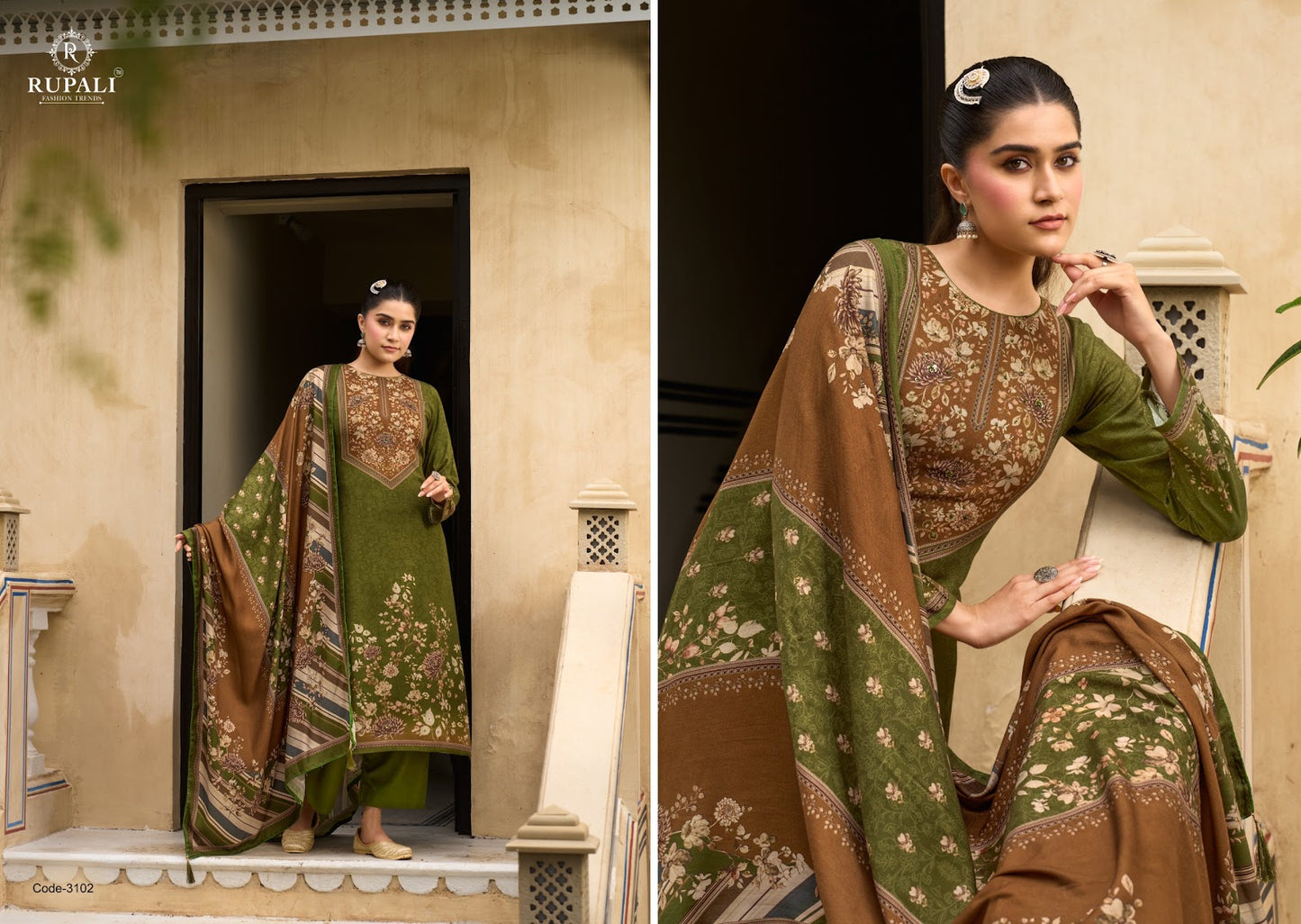 Kareena Rupali Pashmina Suits Exporter Ahmedabad