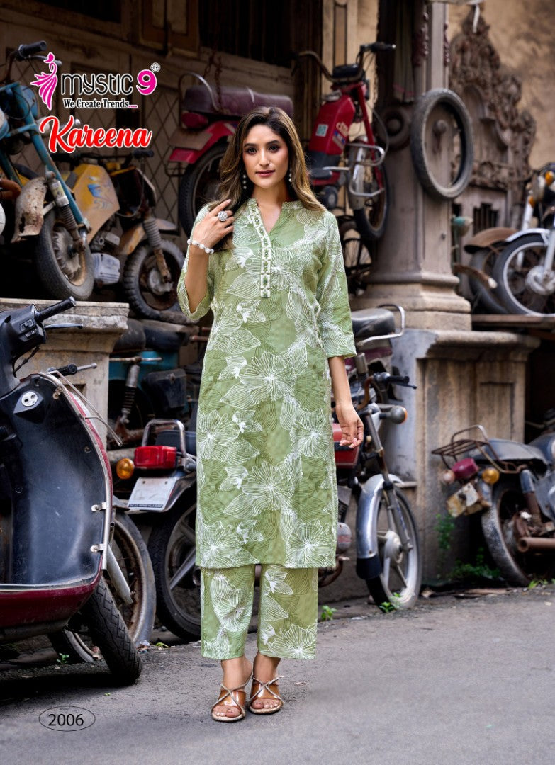 Kareena Vol 2 Mystic 9 Rayon Co Ord Set Manufacturer Ahmedabad