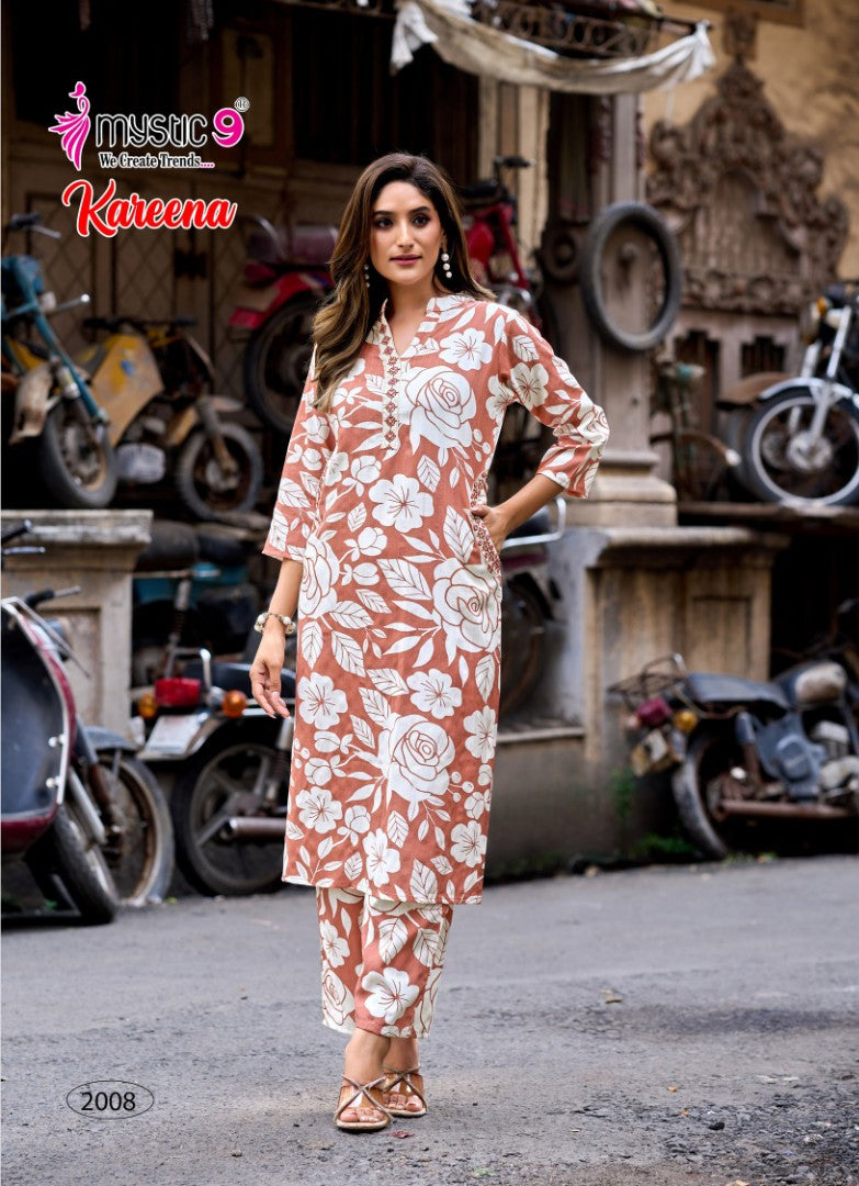 Kareena Vol 2 Mystic 9 Rayon Co Ord Set Manufacturer Ahmedabad