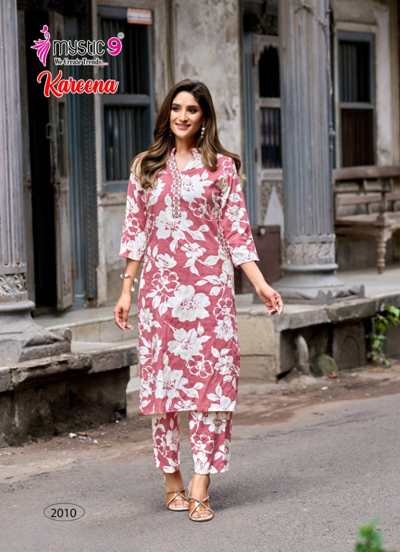 Kareena Vol 2 Mystic 9 Rayon Co Ord Set Manufacturer Ahmedabad