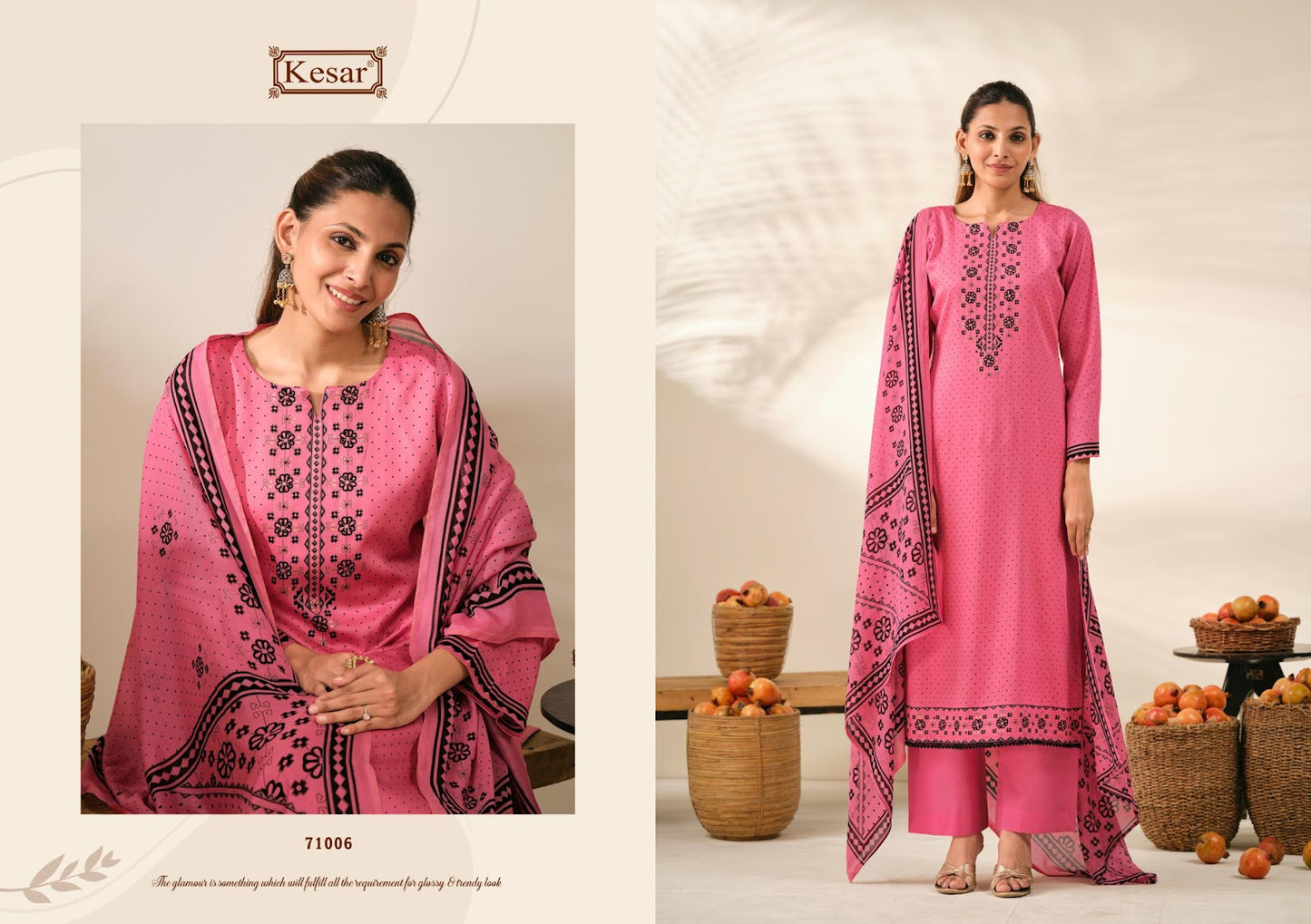 Kareena Vol 619 Kesar Jam Satin Karachi Salwar Suits Wholesale