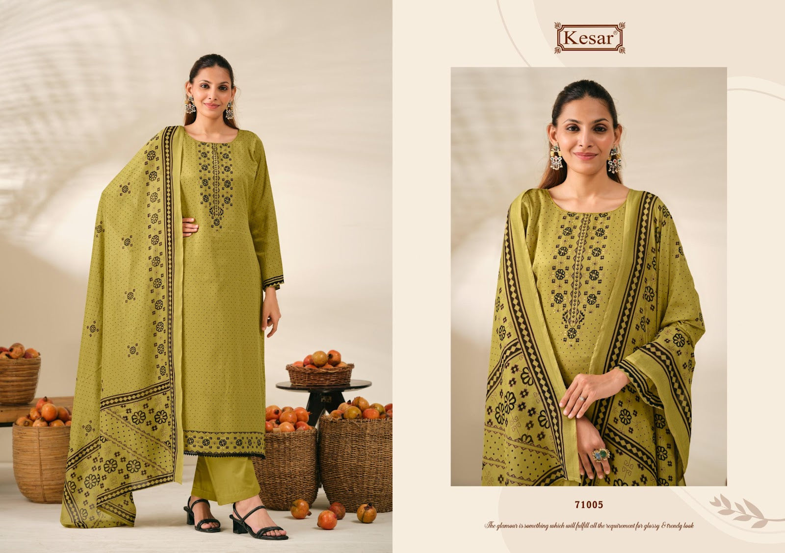 Kareena Vol 619 Kesar Jam Satin Karachi Salwar Suits Wholesale