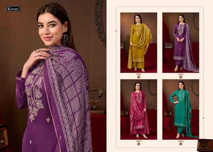 Kareena Vol 635 Kesar Jam Satin Karachi Salwar Suits Wholesaler Ahmedabad