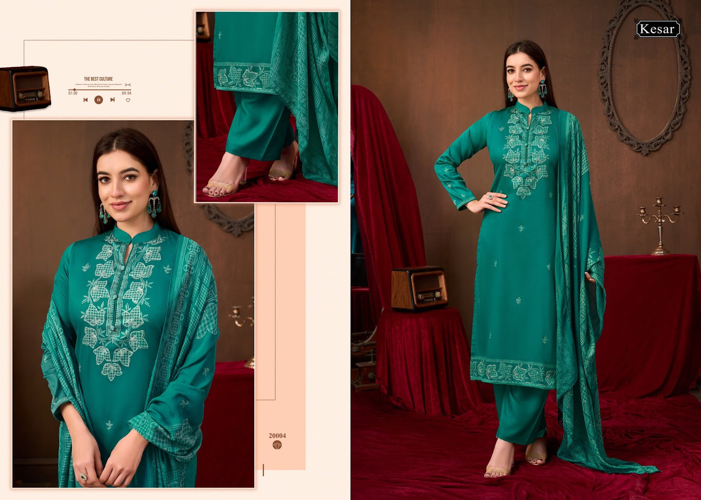 Kareena Vol 635 Kesar Jam Satin Karachi Salwar Suits Wholesaler Ahmedabad