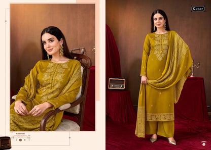 Kareena Vol 635 Kesar Jam Satin Karachi Salwar Suits Wholesaler Ahmedabad
