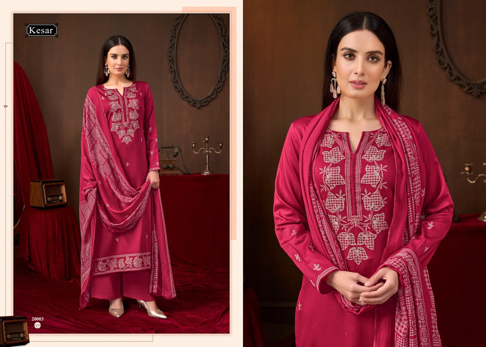 Kareena Vol 635 Kesar Jam Satin Karachi Salwar Suits Wholesaler Ahmedabad